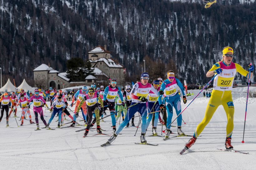 Bli med Maxpulse på skirenn i Engadindalen i Sveits